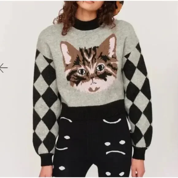 Lazy Oaf Cat Sweater - Picture 2 of 4